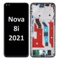 Huawei Nova 8i (2021) LCD / OLED touch screen with frame (Original Service Pack) [Black] H-245